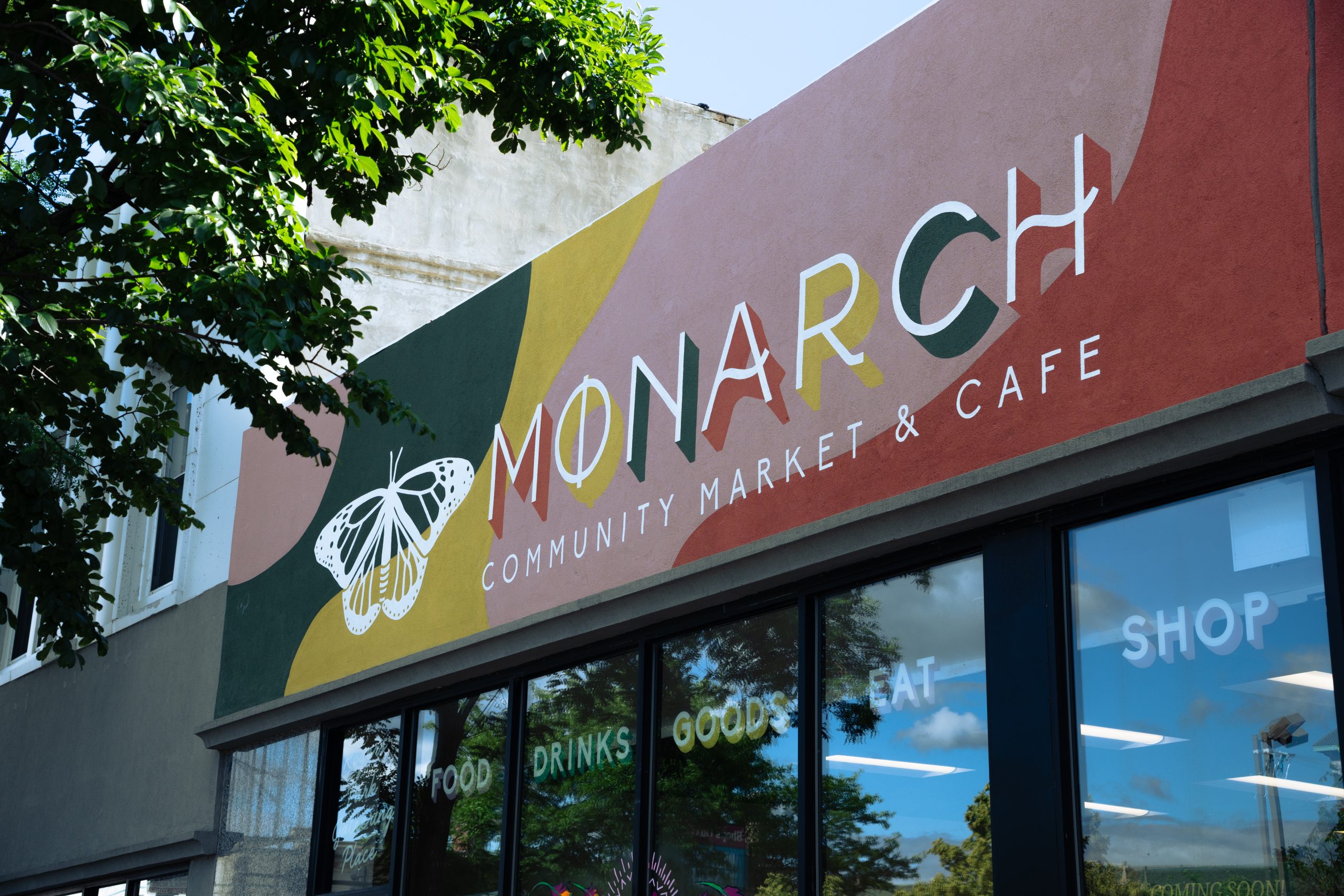 Storefront of Monarch Cafe